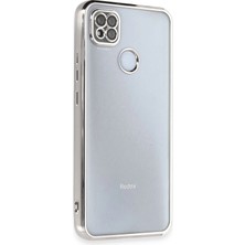 SÜS Mey Ithalat®   Redmi 9c Kılıf  Lensli Silikon - Gümüş