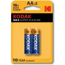 Mestore Kodak 2 Adet Max Super Alkalin Kalem Pil