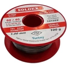 Mestore 60/40 Lehim Teli 100 gr 1,00 mm (Sn:60 / Pb:40)