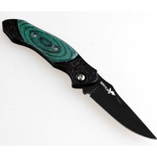 Ni Taktik Katlanır Çelik Outdoor Bıçak – 15.8 cm – Kompakt & Dayanıklı Tasarım Yeşil