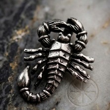 Ebrar Silver Gümüş Akrep Kolye Ucu 925 Ayar Gümüş Akrep Figürlü Unisex Kolye Ucu