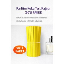 Orbak Kağıtçılık Parfüm Koku Test Kağıdı 50’lu Paket – Parfüm Deneme Strip Kağıdı, Sarı Koku Test Çubuğu