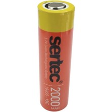 Mestore Sertec 18650 3.7V 2000 Mah 15C Li-Ion Şarjlı Pil