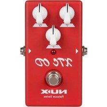 Cekar Store Xtc Od Pedal, Elektro Gitar Efekt Pedalı (Seviye, Kazanç ve Ton Ayarları ile Efekt Kontrolü, Blues Veya Classic Rock Için Ideal, Pille Çalışır Mümkün: 9 V Pil), Kırmızı