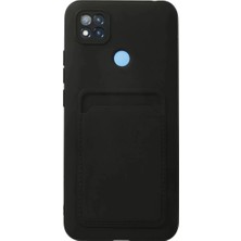 İntora Newface Redmi 9c Kılıf Kelvin Kartvizitli Silikon - Siyah