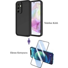Fuchsia Samsung Galaxy A36 ile Uyumlu Viera Darbe Emici Silikon Kılıf + Seramik Ekran Koruyucu Seti