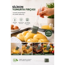 Evolis Kitchen 1 Adet Büyük Boy Isıya Dayanıklı Yanmaz Yapışma Yapmaz Silikon Yumurta ve Yağ Fırçası
