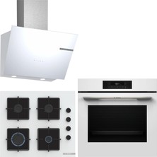 Bosch Beyaz Ankastre Set HJG852YW0T-POP6C2P31O-DWK66PJ20T