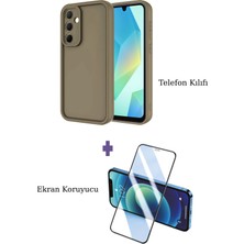 Fuchsia Samsung Galaxy A26 ile Uyumlu Viera Darbe Emici Silikon Kılıf + Seramik Ekran Koruyucu Seti