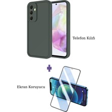 Fuchsia Samsung Galaxy A26 ile Uyumlu Viera Darbe Emici Silikon Kılıf + Seramik Ekran Koruyucu Seti