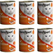 Bestpet Sterilised Somonlu Kısırlaştırılmış Kedi Konservesi 400 gr 6'lı Paket