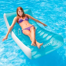 Mubx Intex Şişme Deniz Yatağı 188X99 cm Havuz Deniz Şezlongu Yüzme Yatağı