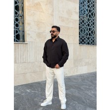 Peerless Store Yıkamalı Modal Kumaş Oversize Gömlek