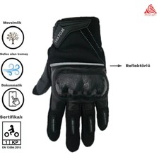 Motari Arrow CE EN 13594 1 KP Sertifikalı 3 Mevsim Motosiklet Eldiveni
