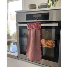 Drsn Ticaret Askılı Fırın ve Buzdolabı Kulp Havlusu Desenli Bohem Mutfak Kurulama Bezi El Havlusu