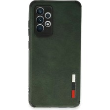 Newface Samsung Galaxy A72 Kılıf Loop Deri Silikon - Yeşil