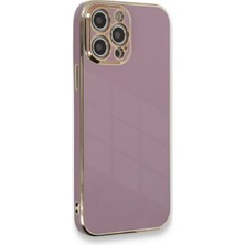 Newface Apple iPhone 12 Pro Kılıf Volet Silikon - Mor