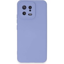 Newface Xiaomi Mi 13 Kılıf Nano Içi Kadife Silikon - Lila