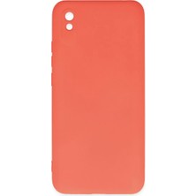 Newface Xiaomi Redmi 9A Kılıf Nano Içi Kadife Silikon - Turuncu