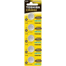 Toshiba CR2032 Lityum Pil 5’li Paket – Uzun Ömürlü Düğme Pil