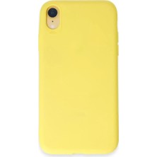 Newface Apple iPhone Xr Kılıf First Silikon - Sarı