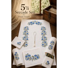 5’li Kaneviçe Seccade Gelin Damat Çeyizlik Hediyelik Bohça