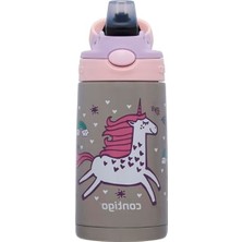 Contigo Gizmo Flip Unicorn Çelik Çocuk Suluğu 420 ml Pembe