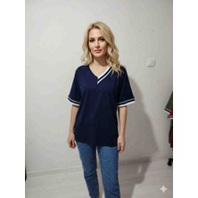 Moda Vyaka Tshirt Viskon Lacivert