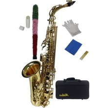 Cekar Store Midex SF-8000 Gold Profesyonel Alto Saksafon Çanta ve Aksesuar Dahil (Mib)