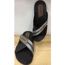 Gezer Yazlık Erkek Terlik Çapraz Desenli Tekstil Malzeme Casual Kullanım İçin Rahat