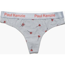 Paul Kenzie x Durex - Desenli Kadın String Külot - Lovepop