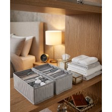 Pixue 2’li M Boy 8 Bölmeli Akordiyon Organizer Seti (41X15X14 Cm)