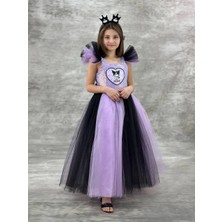 Miss Rona Kids Kuromi Prenses Kostüm Taç Lı Parti Doğum Günü Elbisesi 6/10 Yaş