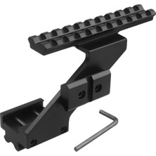 Forestia Tabanca Tüfek Alttan Montajlı Üst, Alt ve Yan Ray - 22MM Standart Ray- Fonksiyonel Tabanca Tüfek Rayı