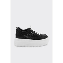 Derinet Yüksek Taban Bağcıklı Kadın Sneaker