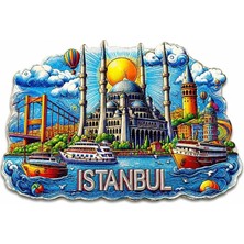 Colezium Istanbul Temalı  Buzdolapı Süsü Magnet ALK5375