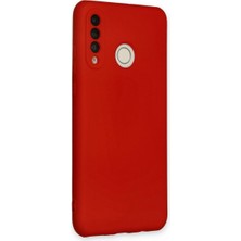 Mudanis Huawei P30 Lite Kılıf Nano Içi Kadife Silikon - Kırmızı