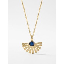 Wind Silver Nova Blue Taşlı Kolye