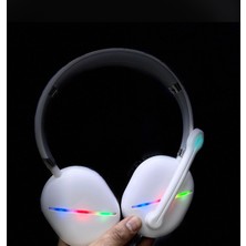 Azurtech Polygold Rgb Işıklı Kablosuz Bluetooth Oyuncu Kulaklığı Mikrofonlu
