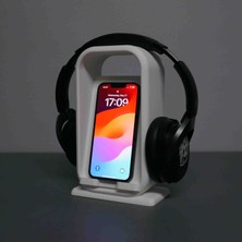 Kabri Kulaklık Standı ve Telefon Tutucu – Masaüstü Gaming Kulaklık Askılığı – Modern Kulaklık Organizeri Beyazkısa Açıklama