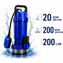 Optivex Dalgıç Su Motoru 0.37 kw 0.50 Hp Yüksek Performanslı Paslanmaz Çelik Malzeme