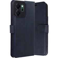 Mestore Oppo Reno 14F Trend S Plus Kapaklı Kılıf - Lacivert
