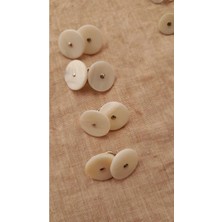 ILCARE Doğal Hakiki Midye Kabugu Düğme -15 mm 8 Adet