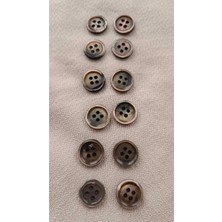 ILCARE Doğal Hakiki Inci Midye Kabugu Düğme 13 mm 12 Adet