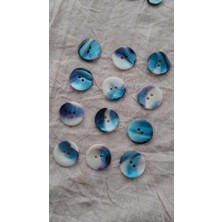 ILCARE Doğal Hakiki Inci Midye Kabugu Düğme 18 mm 12 Adet