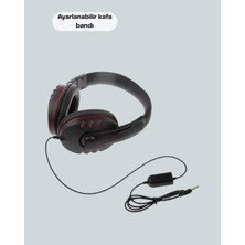 Svoria Store Kırmızı Stereo Kulaklık Yüksek Ses Performansı Dayanıklı Kablo ve Mikrofonlu Tasarım