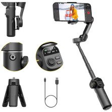 Svoria Store 3 Axis Telefon Gimbal Stabilizer Video Çekim Sabitleyici