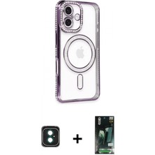 Marsilyan™- iPhone 16 Kılıf Zirve Doku Prime - Siyah 360 Mat Full Body Arka Koruyucu + Pvd Metal Kamera Lens - Yl
