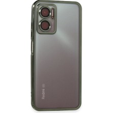 Mestore Xiaomi Redmi Note 11E Kılıf Razer Lensli Silikon - Yeşil
