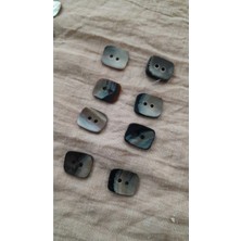 ILCARE Doğal Rok Hakiki Inci Midye Kabugu Düğme 12X15 mm 8 Adet